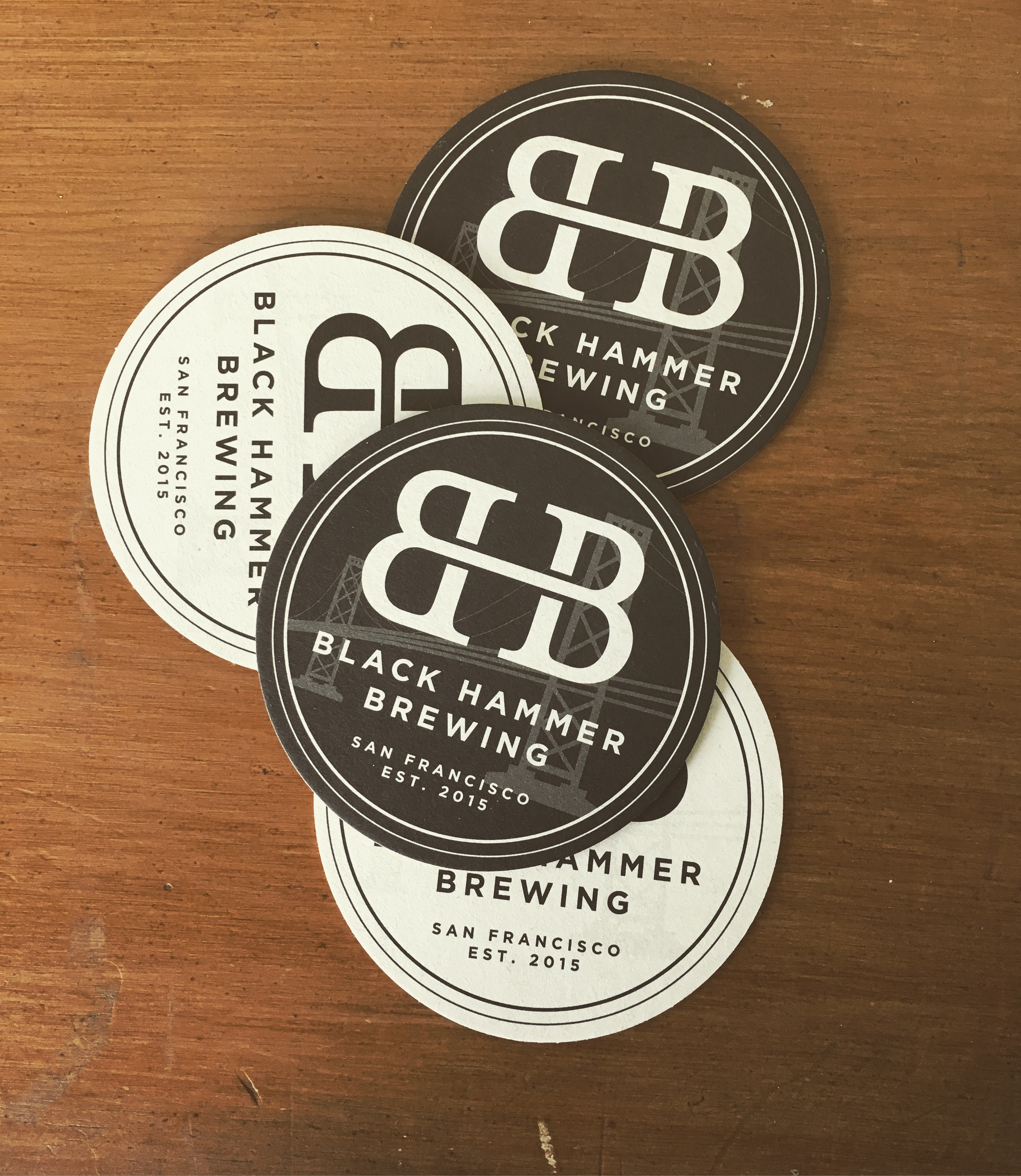 logo and branding for San Francisco based Black Hammer Brewing