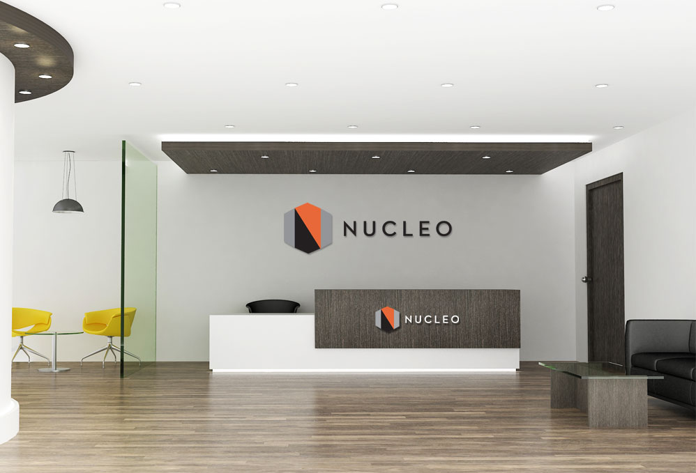 Bay Area life sciences company Nucleo logo and branding design