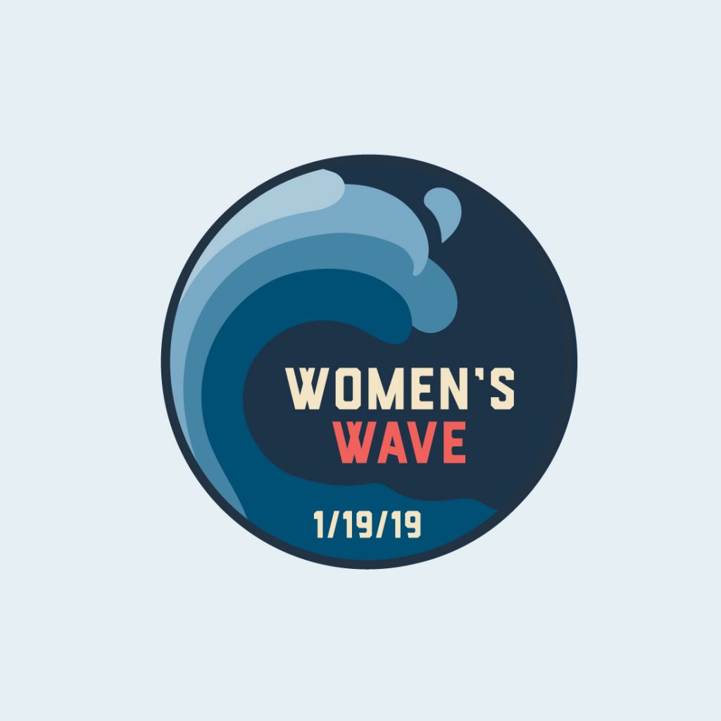 button design for the women's march logo and branding